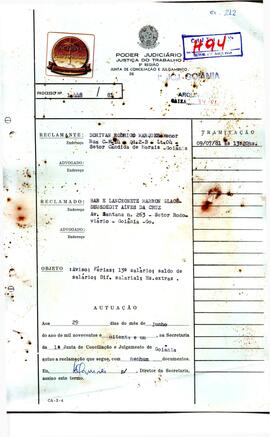 Reclamação Trabalhista 1448/1981