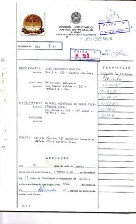 Reclamação Trabalhista 683/1981