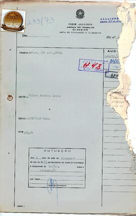 Reclamação Trabalhista 273/1973