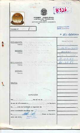 Reclamação Trabalhista 3183/1983