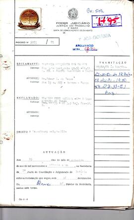 Reclamação Trabalhista 2083/1981
