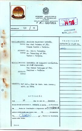Reclamação Trabalhista 139/1979