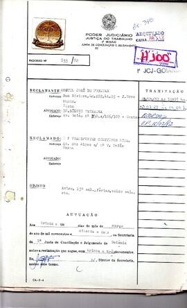 Reclamação Trabalhista 833/1982