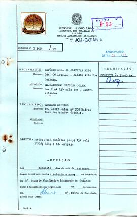 Reclamação Trabalhista 1609/1979