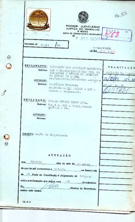 Reclamação Trabalhista 2393/1980