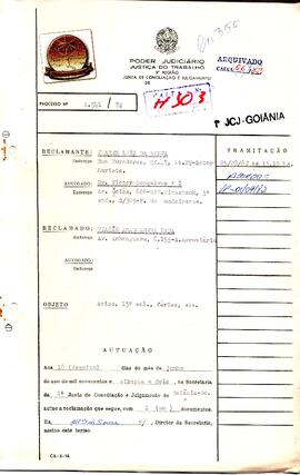 Reclamação Trabalhista 1541/1982