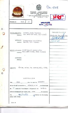Reclamação Trabalhista 2040/1981