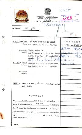 Reclamação Trabalhista 1807/1980