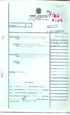 Reclamação Trabalhista 3461/1983