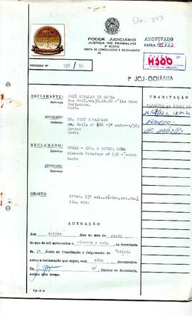 Reclamação Trabalhista 958/1982