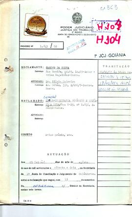 Reclamação Trabalhista 1843/1982