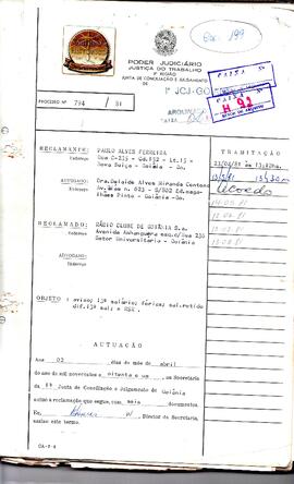 Reclamação Trabalhista 794/1981 e 795/1981