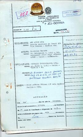 Reclamação Trabalhista 2327/1980