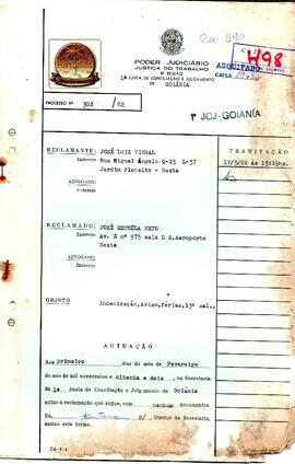 Reclamação Trabalhista 302/1982