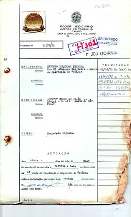 Reclamação Trabalhista 1178/1982