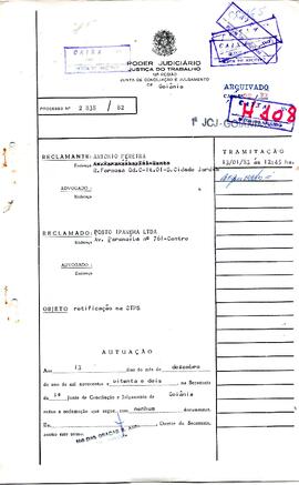 Reclamação Trabalhista 2838/1982