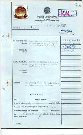 Reclamação Trabalhista 982/1980