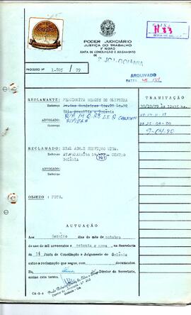 Reclamação Trabalhista 1805/1979