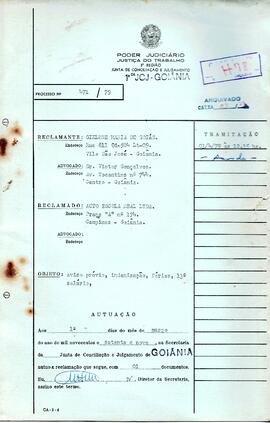 Reclamação Trabalhista 471/1979