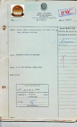 Reclamação Trabalhista 1052/1972