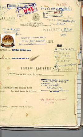 Recurso Ordinário 1928/1982