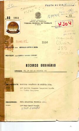 Recurso Ordinário 1064/1982