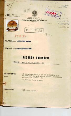 Recurso Ordinário  2635/1984