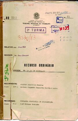 Recurso Ordinário  2212/1985
