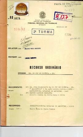 Recurso Ordinário  0622/1985