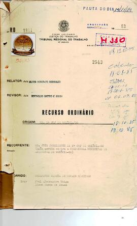 Recurso Ordinário 1811/1983