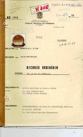 Recurso Ordinário 0564/1984