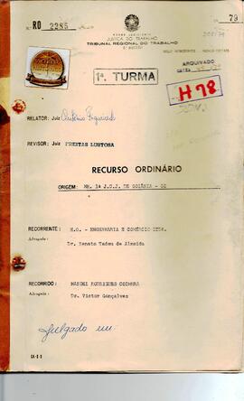 Recurso Ordinário 2285/1979