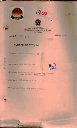 Agravo de Petição 332/1988