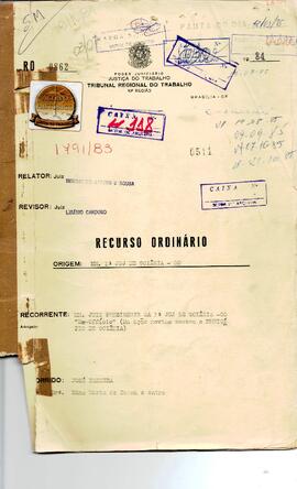 Recurso Ordinário  0862/1984