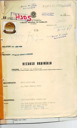 Recurso Ordinário 0381/1983