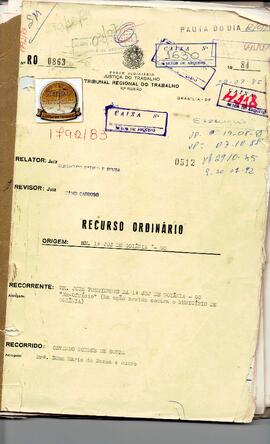 Recurso Ordinário  0863/1984