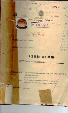 Recurso Ordinário  1986/1985