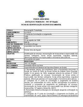 Ficha de Identificação do Acervo Documental