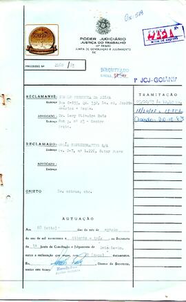 Reclamação Trabalhista 2160/1983