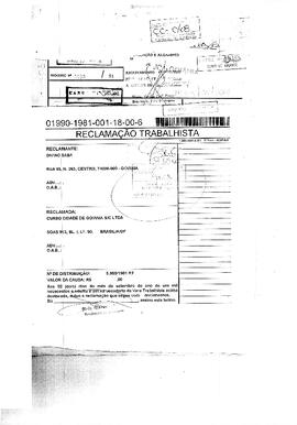 Ficha de Identificação do Acervo Documental