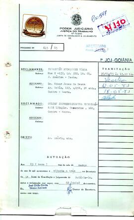 Reclamação Trabalhista 645/1983