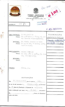 Reclamação Trabalhista 2016/1983