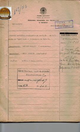 Reclamação Trabalhista 1188/1953
