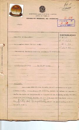 Reclamação Trabalhista 110/1953