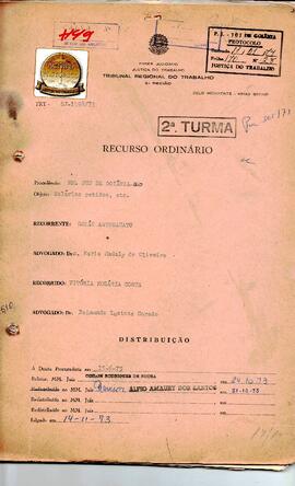 Recurso Ordinário 1598/1973
