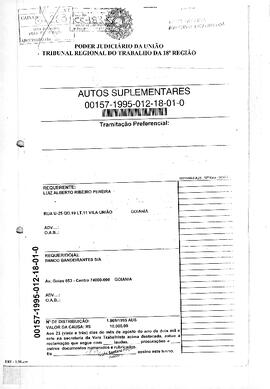 Reclamação Trabalhista 157/1995