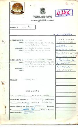 Reclamação Trabalhista 2095/1983