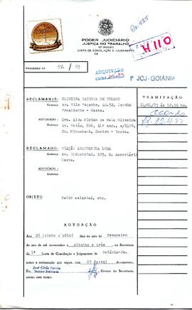 Reclamação Trabalhista 554/1983