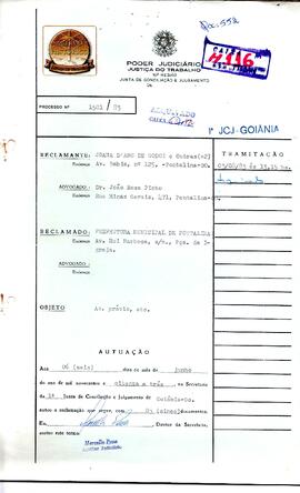 Reclamação Trabalhista 1501/1983