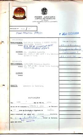 Reclamação Trabalhista 2045/1983